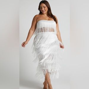 Showpo. Amalee Fringe Two piece Skirt Set